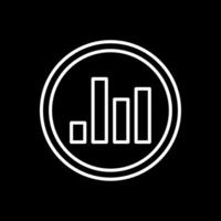 Bars Line Inverted Icon Design vector