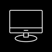 Lcd Line Inverted Icon Design vector