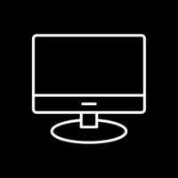 Lcd Line Inverted Icon Design vector