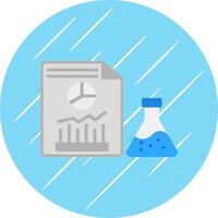 Chemical Analysis Flat Circle Icon Design vector