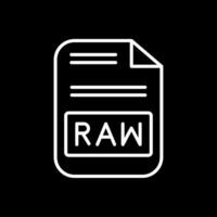 Raw Line Inverted Icon Design vector