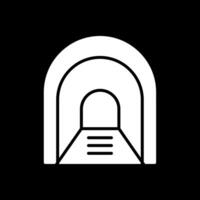 Aisle Glyph Inverted Icon Design vector