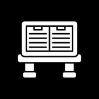 Unit Glyph Inverted Icon Design vector