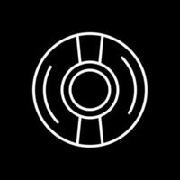 Cd Line Inverted Icon Design vector