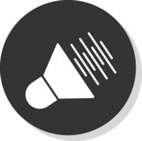 Audio Glyph Shadow Circle Icon Design vector