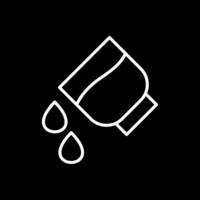 Add Water Line Inverted Icon Design vector