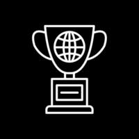 World Line Inverted Icon Design vector