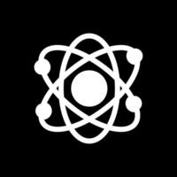 Atomic Glyph Inverted Icon Design vector