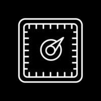 Gauge Line Inverted Icon Design vector