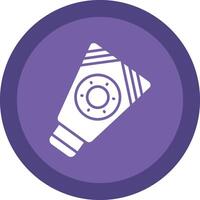 Sunscreen Glyph Due Circle Icon Design vector