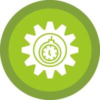 DeadLine Circle Multi Circle Glyph Due Circle Icon Design vector