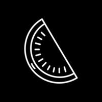 Watermelon Line Inverted Icon Design vector