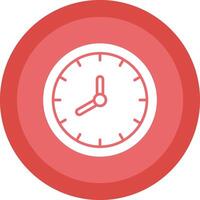 Clock Glyph Due Circle Icon Design vector