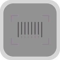 Bar Code Flat round corner Icon Design vector