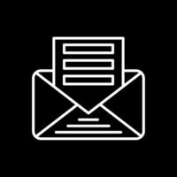 Letter Line Inverted Icon Design vector