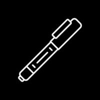 Pen Line Inverted Icon Design vector