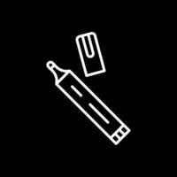 Pen Line Inverted Icon Design vector