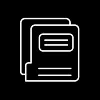 Folder Line Inverted Icon Design vector