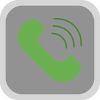 Phone Flat round corner Icon Design vector