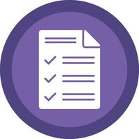 Customs Declaration Glyph Due Circle Icon Design vector