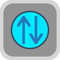 Swap Flat round corner Icon Design vector