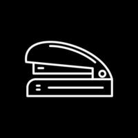 Stapler Line Inverted Icon Design vector