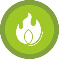 Burn Glyph Due Circle Icon Design vector