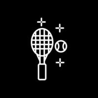 Tennis Line Inverted Icon Design vector