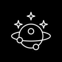 Astronomy Line Inverted Icon Design vector