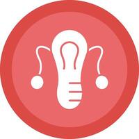 Gynecology Glyph Due Circle Icon Design vector