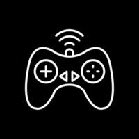 Controller Line Inverted Icon Design vector