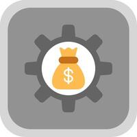 Asset Management Flat round corner Icon Design vector