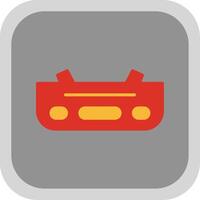 Bumper Flat round corner Icon Design vector