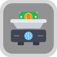 Weighing Scale Flat round corner Icon Design vector