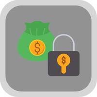 Secure Payment Flat round corner Icon Design vector