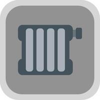 Radiator Flat round corner Icon Design vector