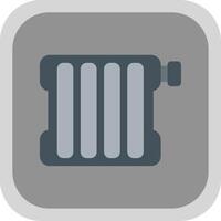 Radiator Flat round corner Icon Design vector