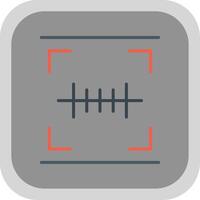 Barcode Scan Flat round corner Icon Design vector