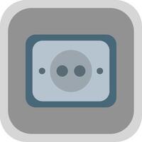 Socket Flat round corner Icon Design vector