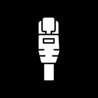 Ethernet Glyph Inverted Icon Design vector