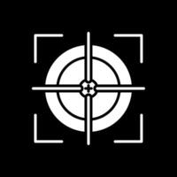 Scope Glyph Inverted Icon Design vector