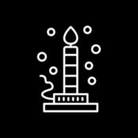 Bunsen Burner Line Inverted Icon Design vector