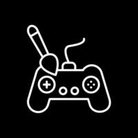 Controller Line Inverted Icon Design vector