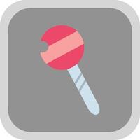 Lollipop Flat round corner Icon Design vector