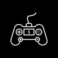 Gaming Console Line Inverted Icon Design vector