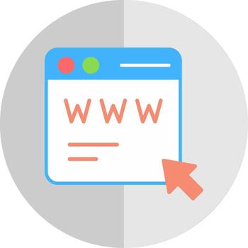 Web Page Flat Scale Icon Design vector