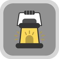 Lantern Flat round corner Icon Design vector