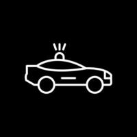 Car Line Inverted Icon Design vector