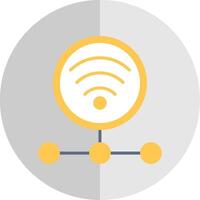 Internet Connection Flat Scale Icon Design vector