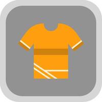 Shirt Flat round corner Icon Design vector